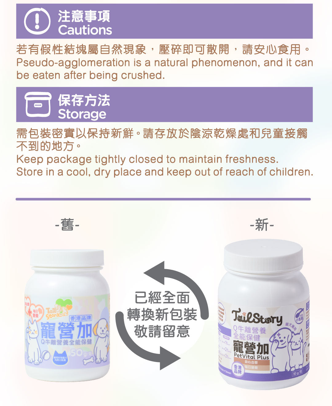 【兩件裝】寵營加 Q牛離營養全能保健 50g 貓狗適用 (助心血管 每日維他命保健品 Q10+牛磺酸+離胺酸+魚油粉)