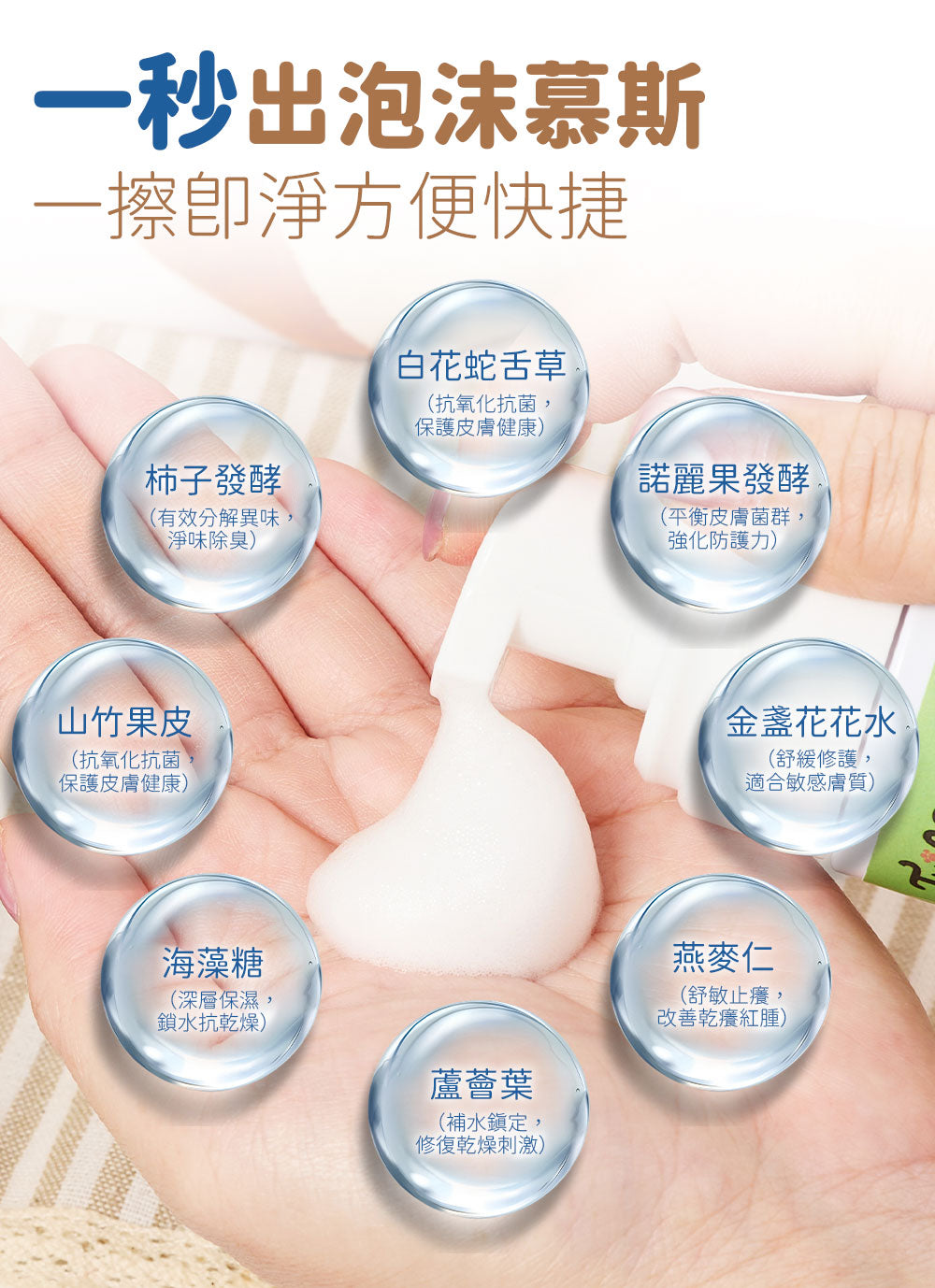 【2件裝】無負擔 寵物抗菌清潔泡泡 150ml（日常護理 除臭清新 舒敏保濕 肉墊護理）